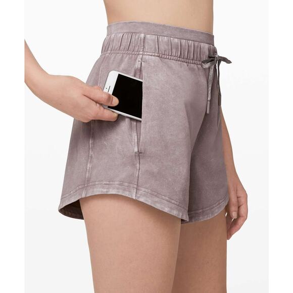 LULULEMON Inner Glow Short 3" Washed Half Moon High Rise Sweatshorts Women's 2 - Picture 7 of 10